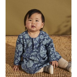 BABIES' LONG-SLEEVED PATTERNED QUILTED TUBE KNIT