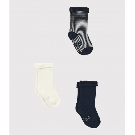 KNITTED BABIES' SOCKS - 3-PACK