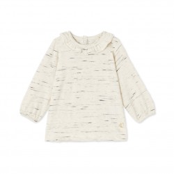 Baby girl`s frilled collar blouse
