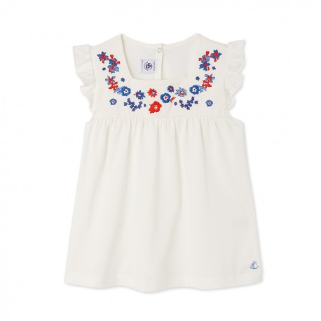 Girls' embroidered blouse