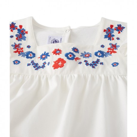 Girls' embroidered blouse
