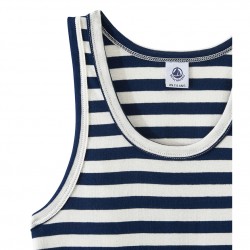 Women`s vest top in heritage striped rib